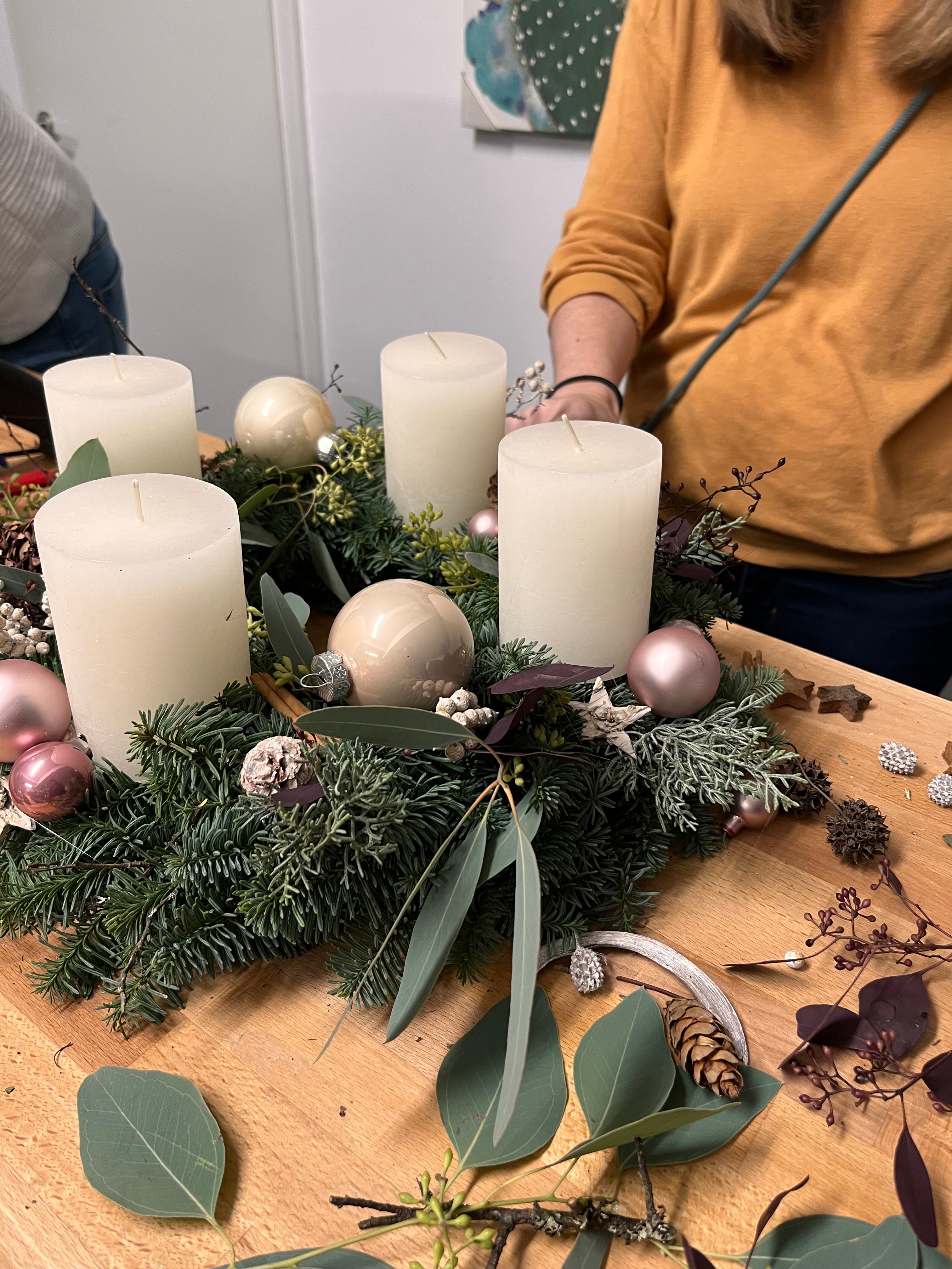 Workshop Adventskranz gestalten am 18.11 17 Uhr