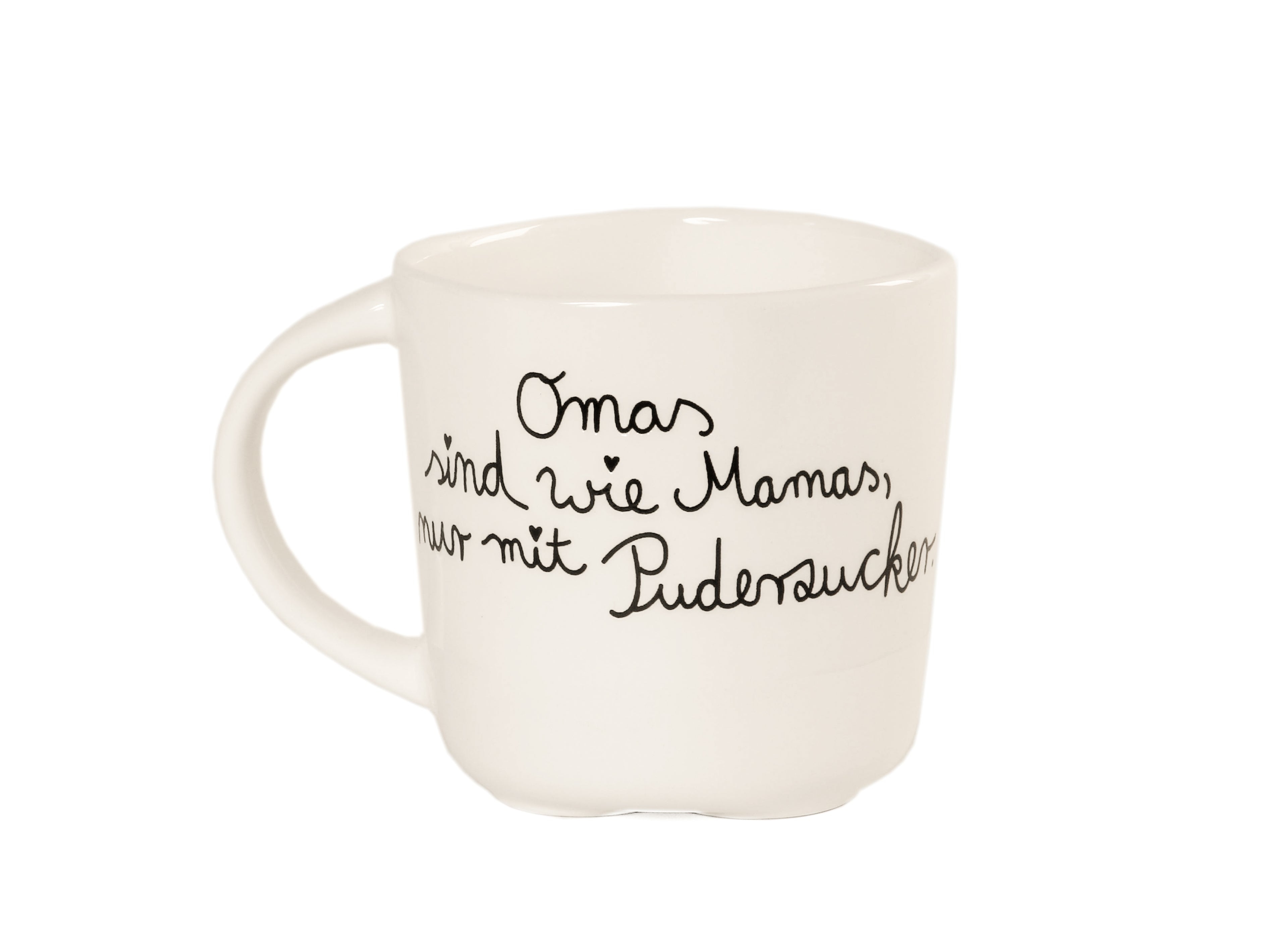 Familientassen verschiedene Sorten