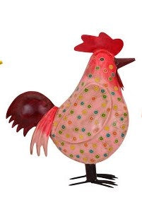 Hahn mit Punkten Rosa