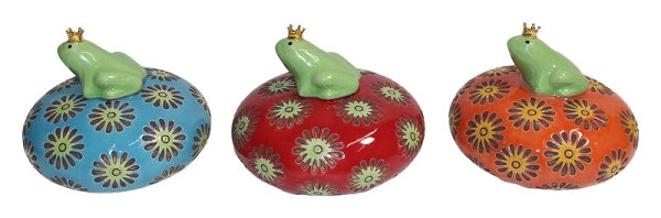 Schwimmfrosch „Dowse“ – Stoneware 10x10x8 cm