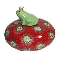 Schwimmfrosch „Dowse“ – Stoneware 10x10x8 cm