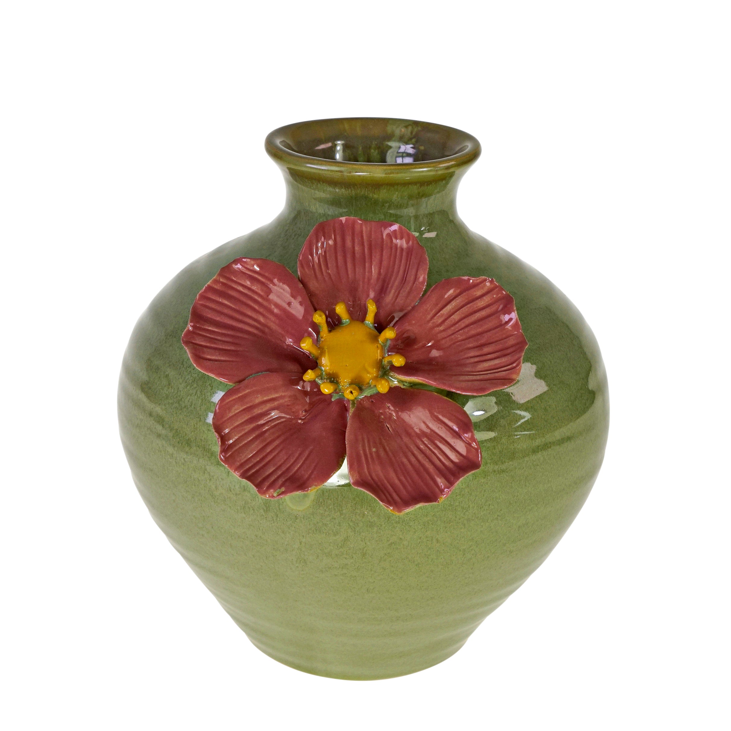 Vase „Flower“ Grün 21x21 cm