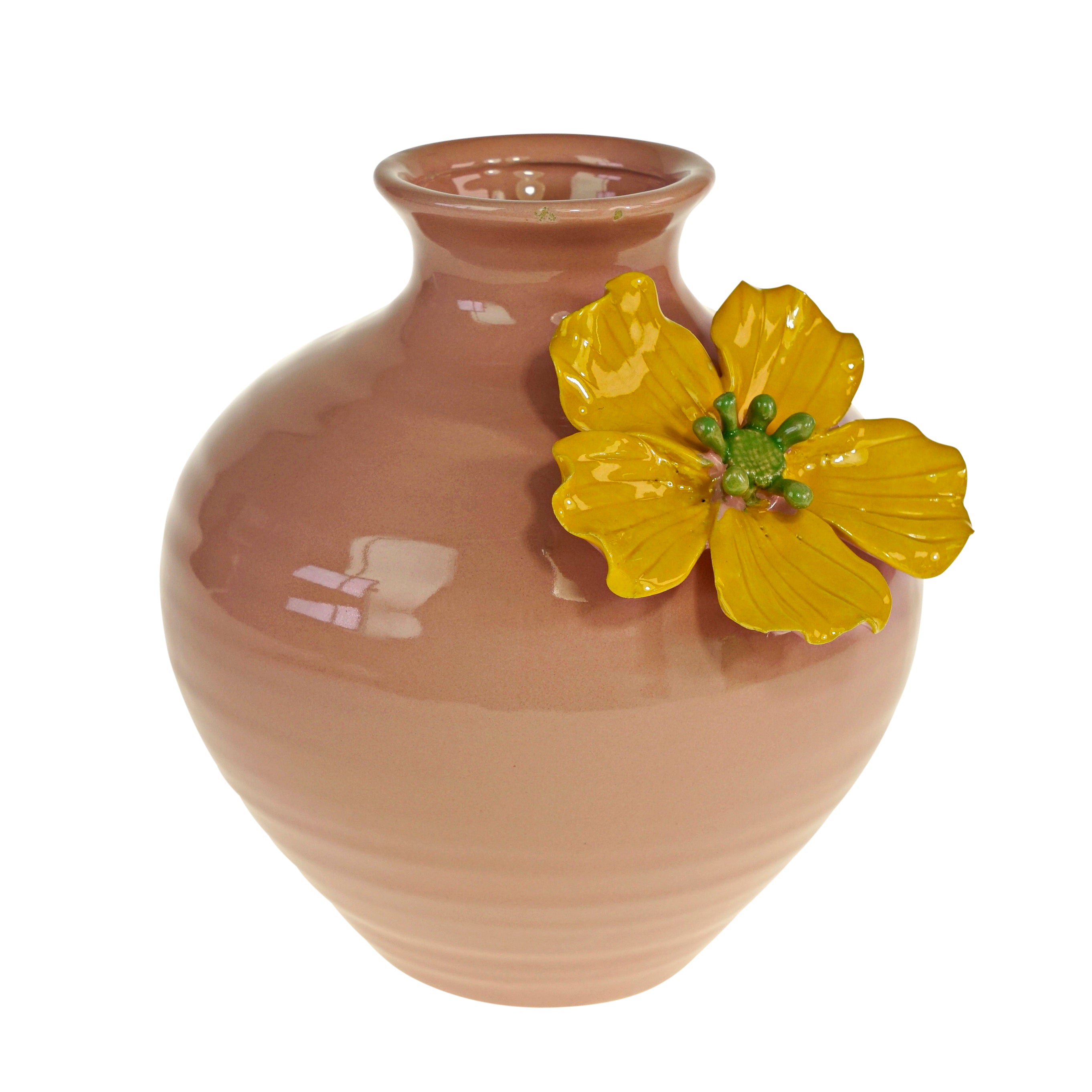 Vase „Flower“ Rosa 21x21 cm