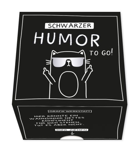 Message in a Box Schwarzer Humor to go