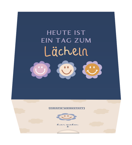Message in a Box Lächeln