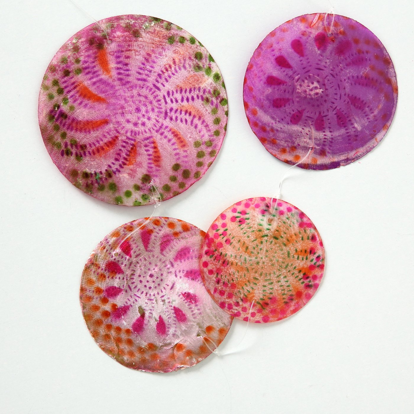 Capiz-Girlande „Multi“ 2  Sorten