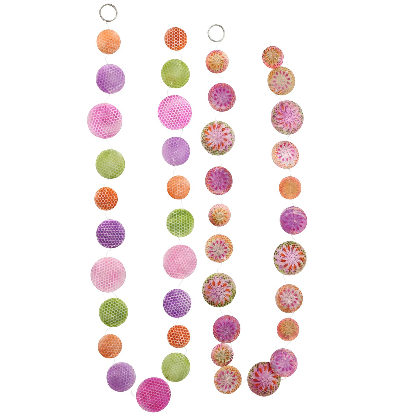 Capiz-Girlande „Multi“ 2  Sorten