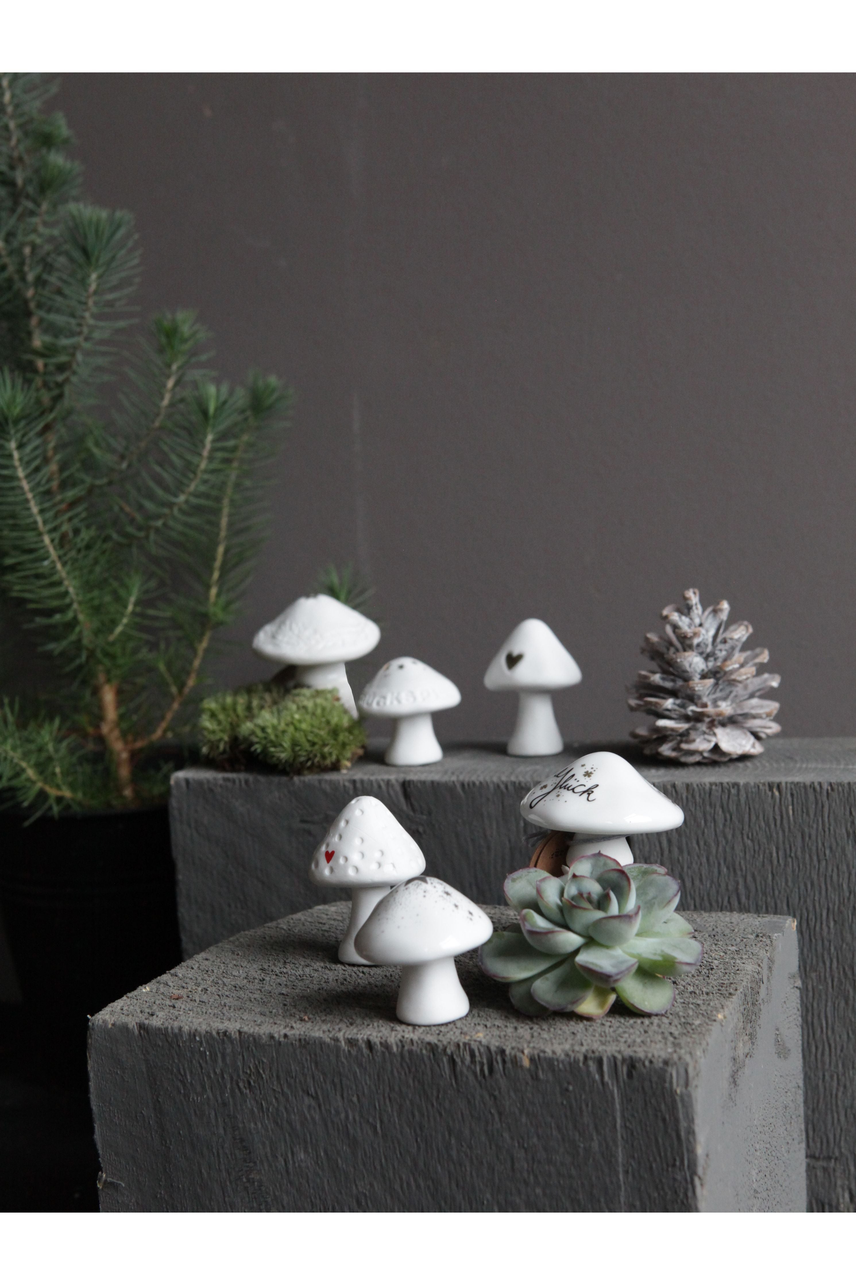 Winter Glückspilze 4 Varianten