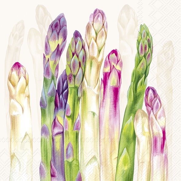 Ihr Lunch-Servietten ASPARAGUS cream