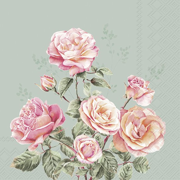 Ihr Lunch-Servietten LILLITH blue grey