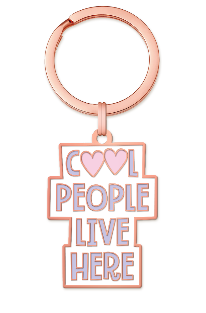 Schlüsselanhänger "Cool people..."