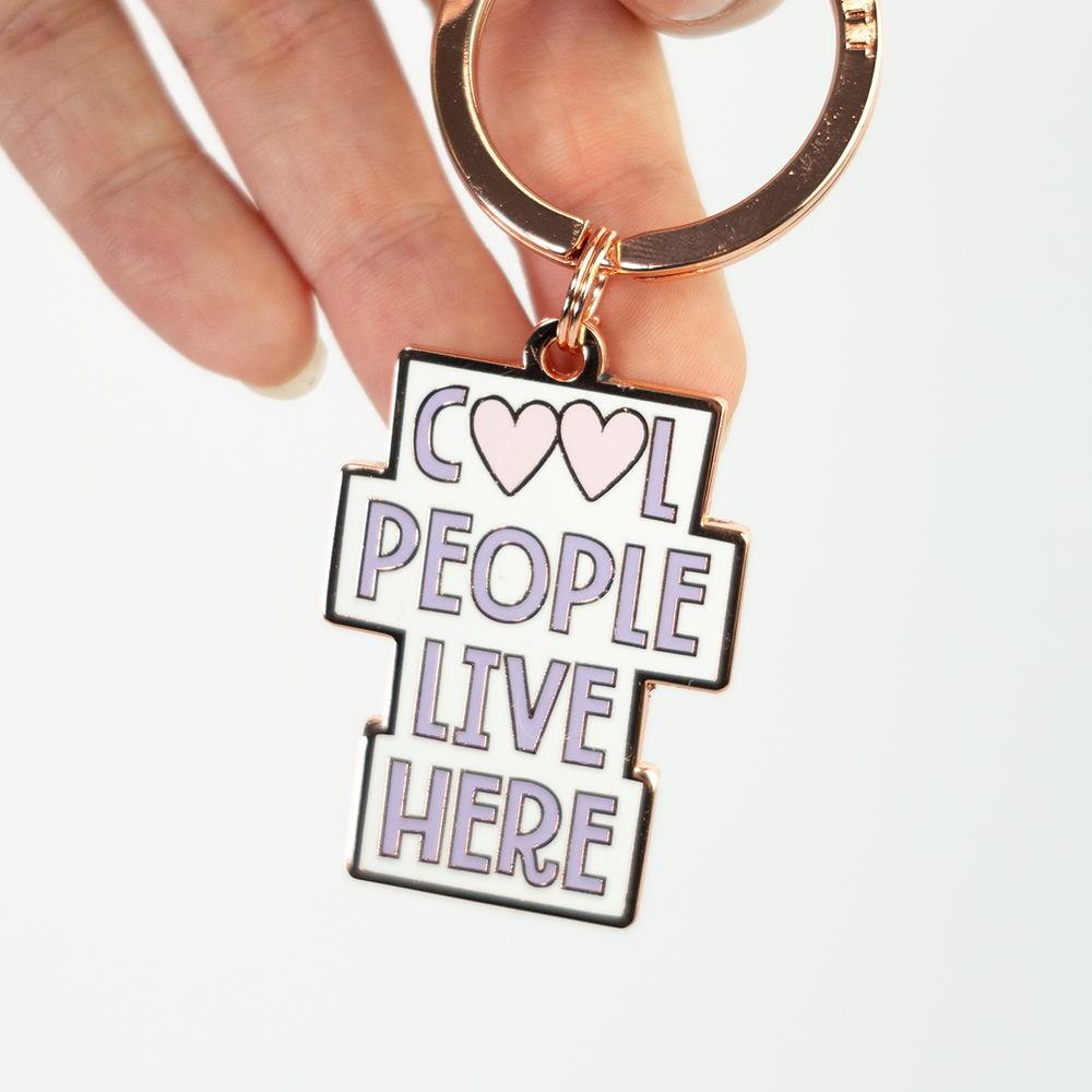 Schlüsselanhänger "Cool people..."